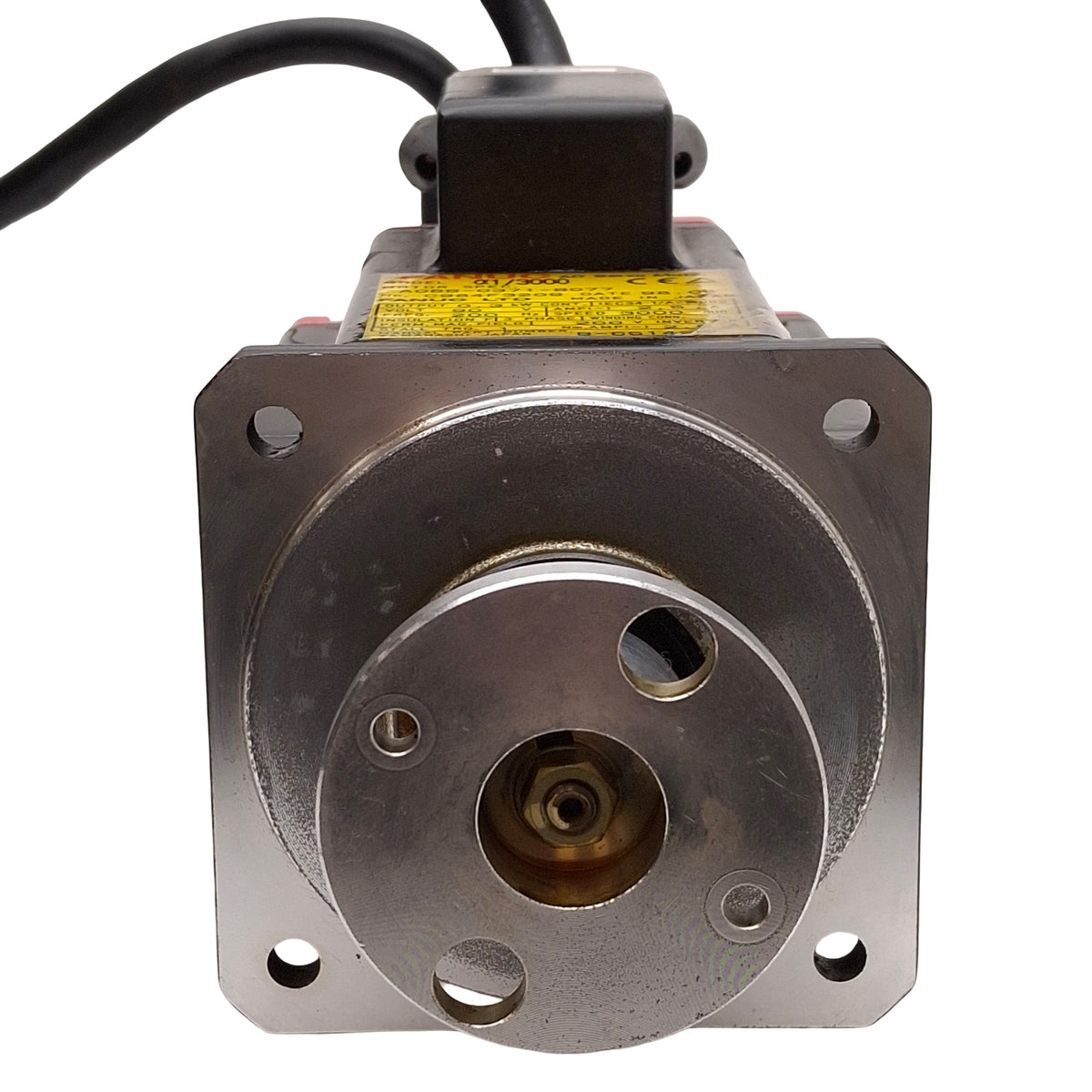 Used Fanuc A06B-0371-B077 α1/3000 AC Servo Motor, 0.3kW, 3Ø 90VAC 2.5A 200Hz, 3000rpm