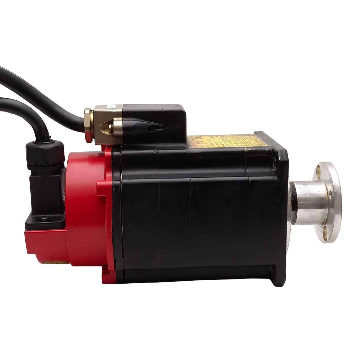 Used Fanuc A06B-0371-B077 α1/3000 AC Servo Motor, 0.3kW, 3Ø 90VAC 2.5A 200Hz, 3000rpm