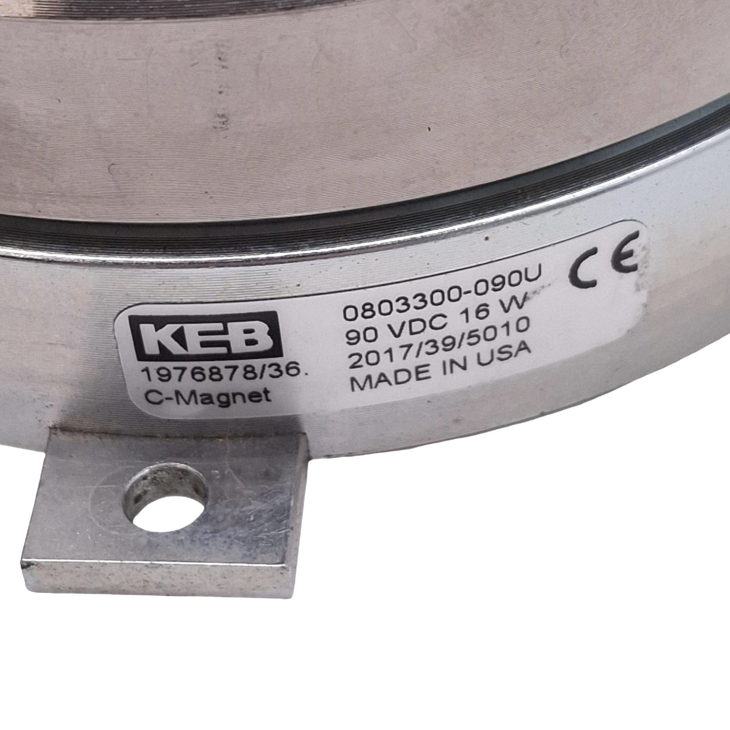 Used KEB 0803300-090U 0803822-075U Rotary Magnetic Clutch Assembly, 27Nm, 90VDC