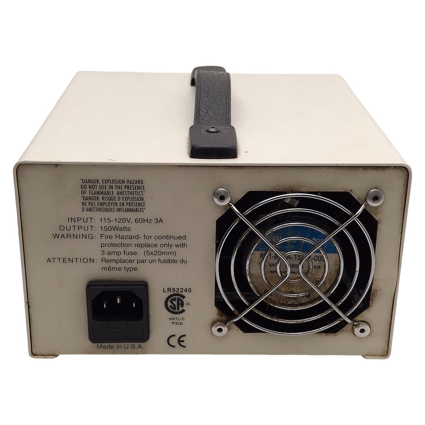 Used Schott 20500 ACE 1 Fiber Optic Light Source Illuminator, EKE Lamp, 150W, 115VAC