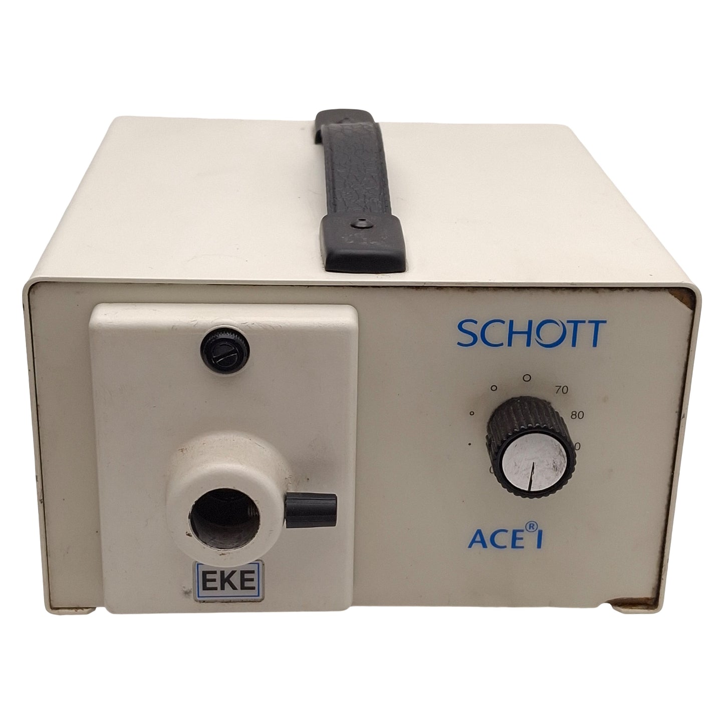 Used Schott 20500 ACE 1 Fiber Optic Light Source Illuminator, EKE Lamp, 150W, 115VAC