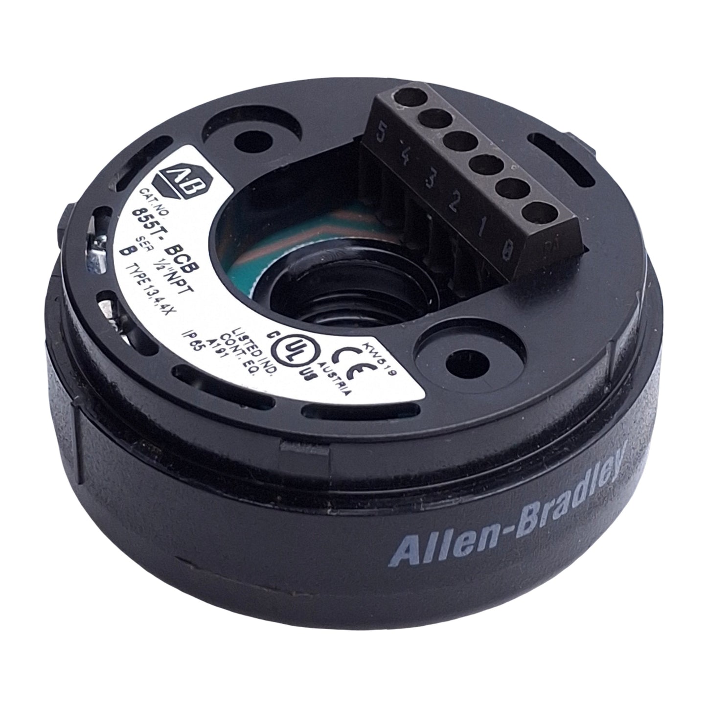 Used Allen Bradley 855T-BCB Stack Light Mounting Base, ø70mm, 1/2in NPT Mount