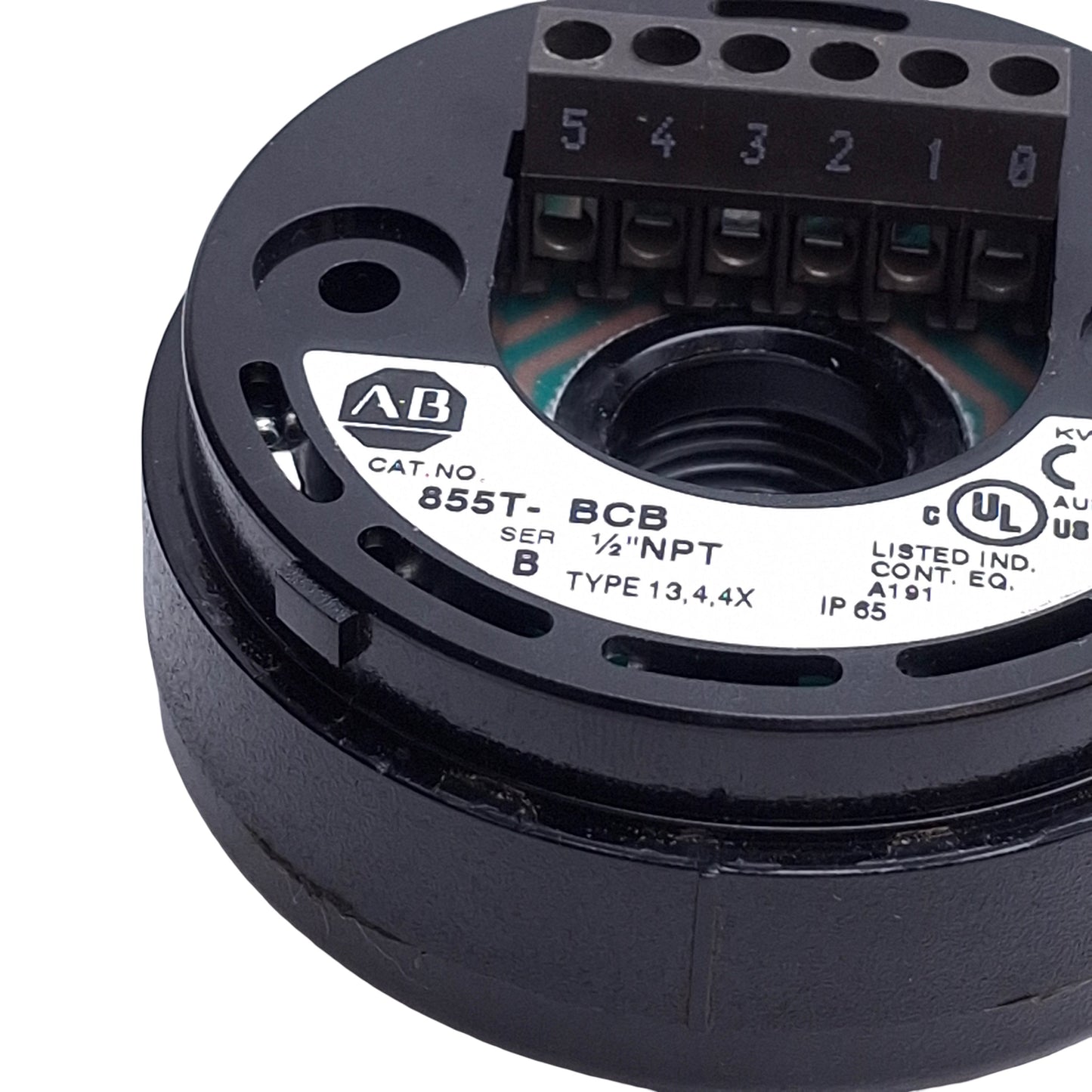Used Allen Bradley 855T-BCB Stack Light Mounting Base, ø70mm, 1/2in NPT Mount