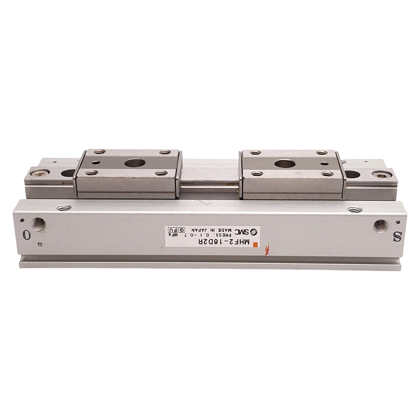 Used SMC MHF2-16D2R Pneumatic Gripper, ø16mm Bore, 64mm Stroke, 90N, 0.7MPa, M5x0.8
