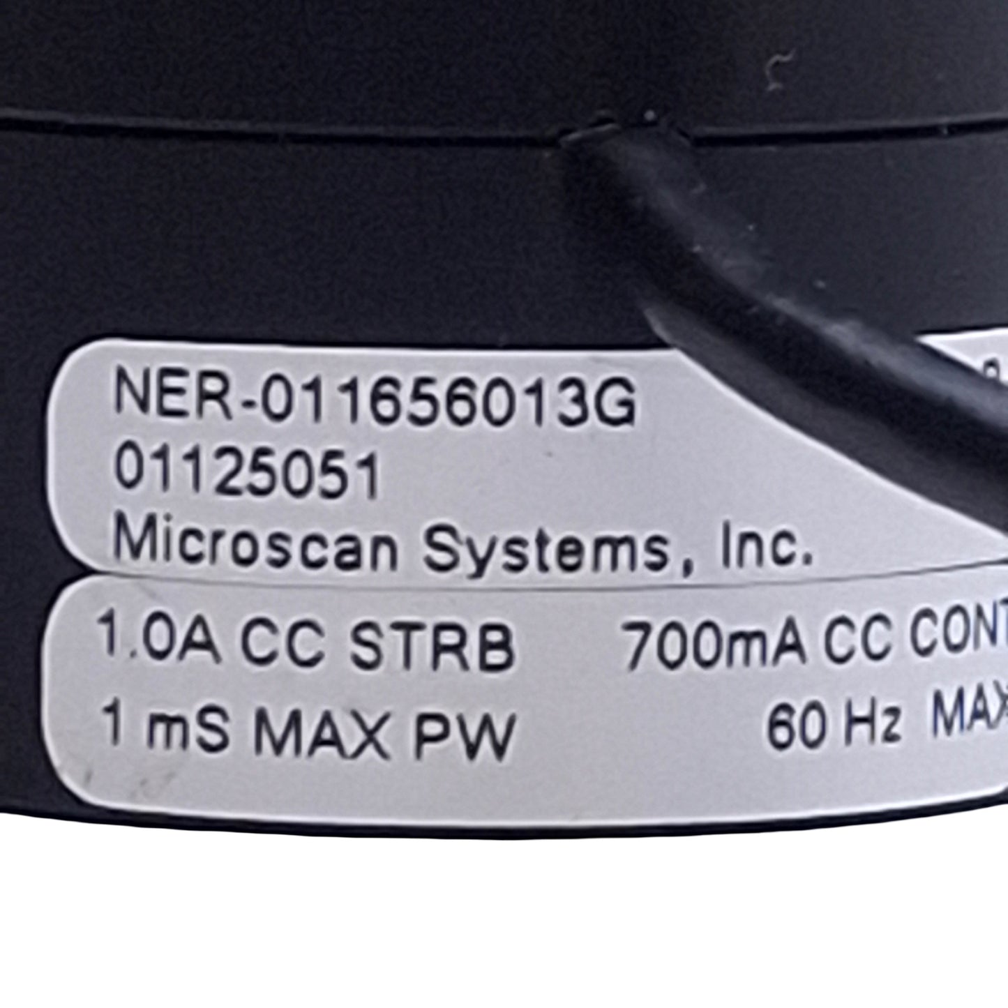Used Nerlite NER-011656013G Microscan Spot Light, Red, 350/500mA, Used With NL-200