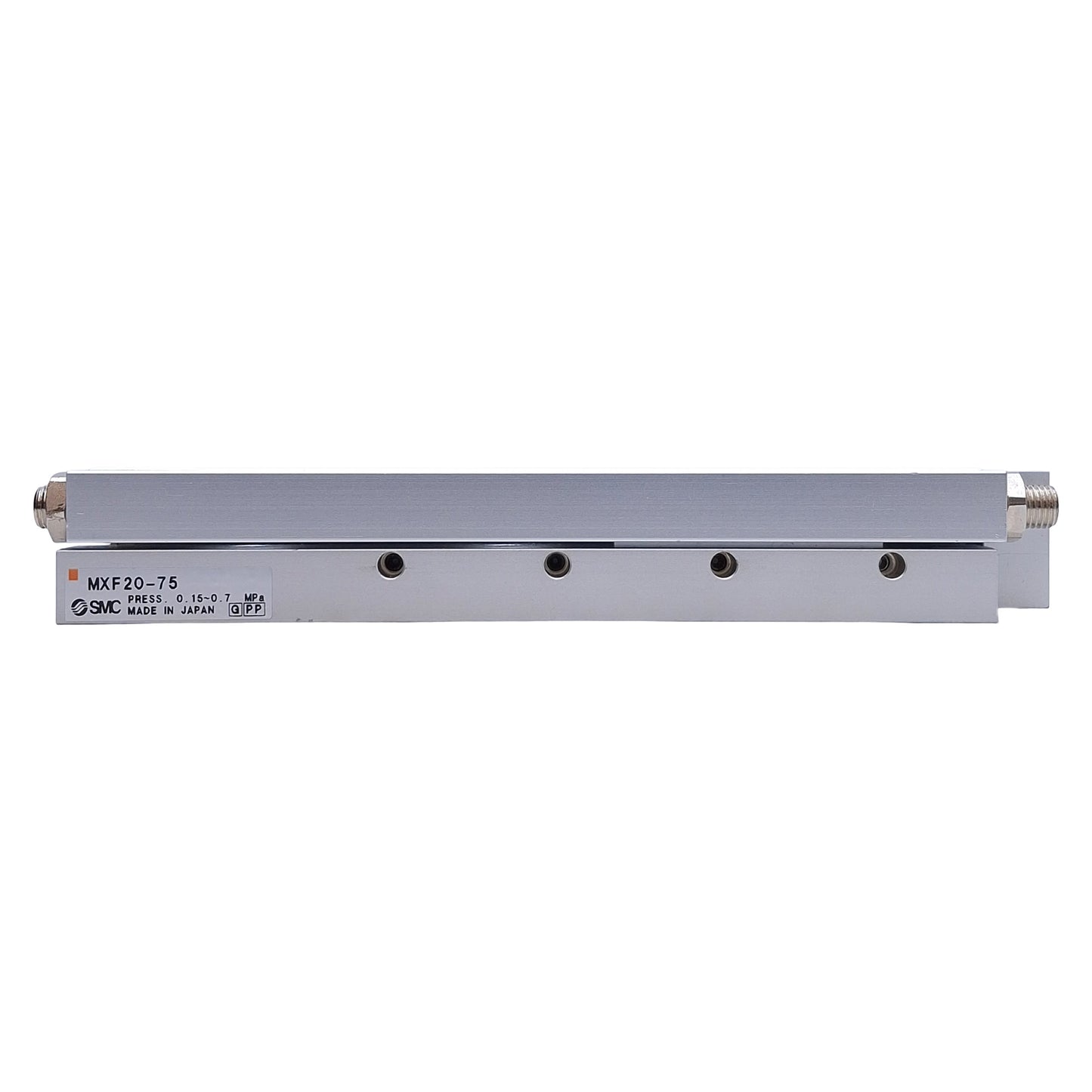 Used SMC MXF20-75 Precision Slide Table 20mm Bore, 75mm Stroke, 0.15-0.7MPa