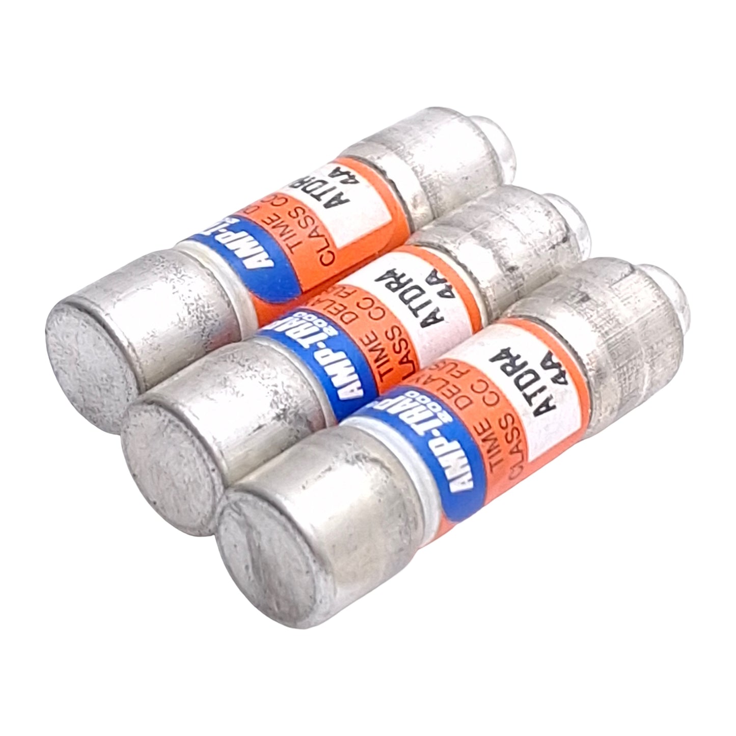 Used Lot of 3 Ferraz Shawmut ATDR4 Amp Trap Time Delay Fuse, Class CC, 4A 600VAC