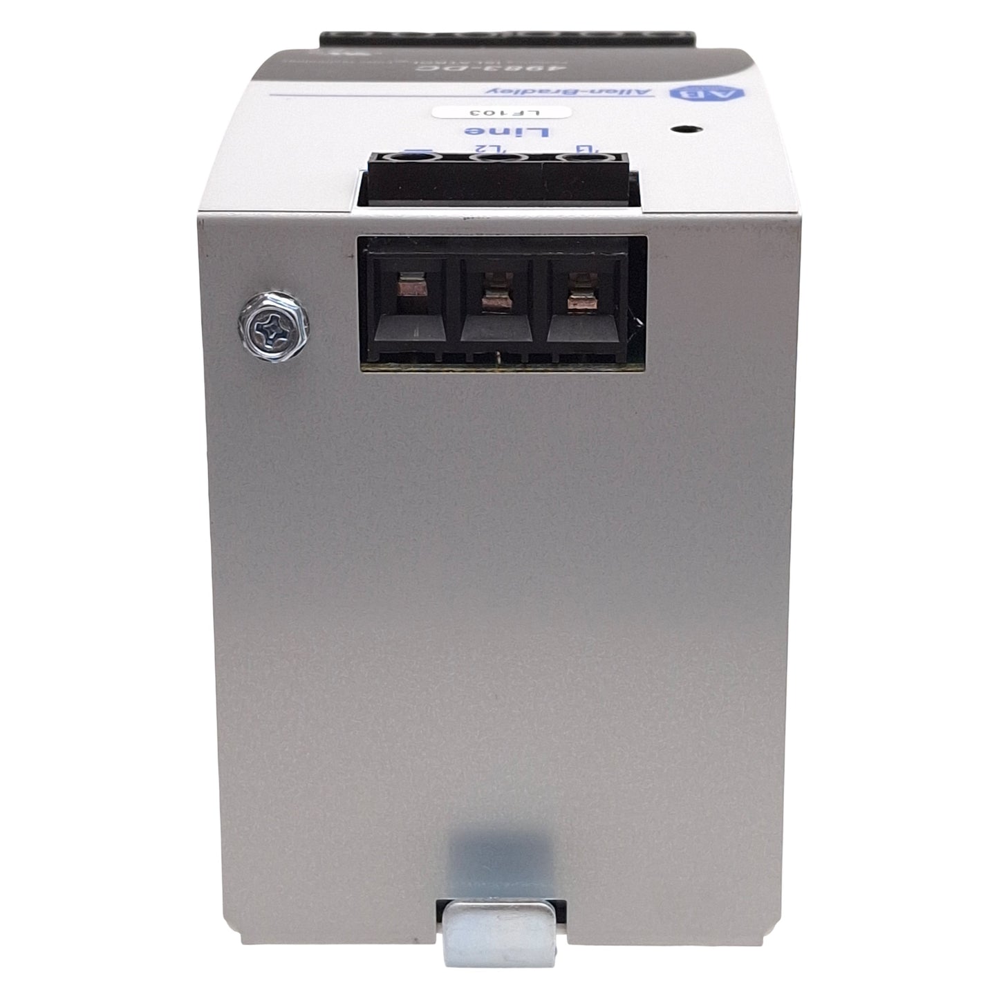 Used Allen Bradley 4983-DC120-10 Filter/Surge Protective Device, 120VAC 10A, DIN Rail