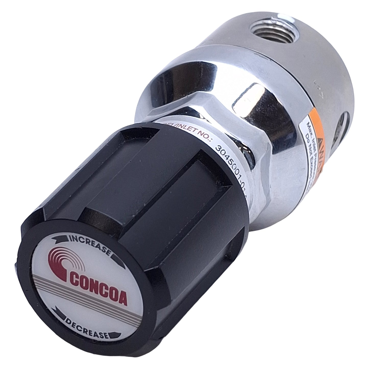 Used Concoa 3045001-01-000 Gas Regulator 3000psi Max Inlet, 1/4" NPT *No Gauge*
