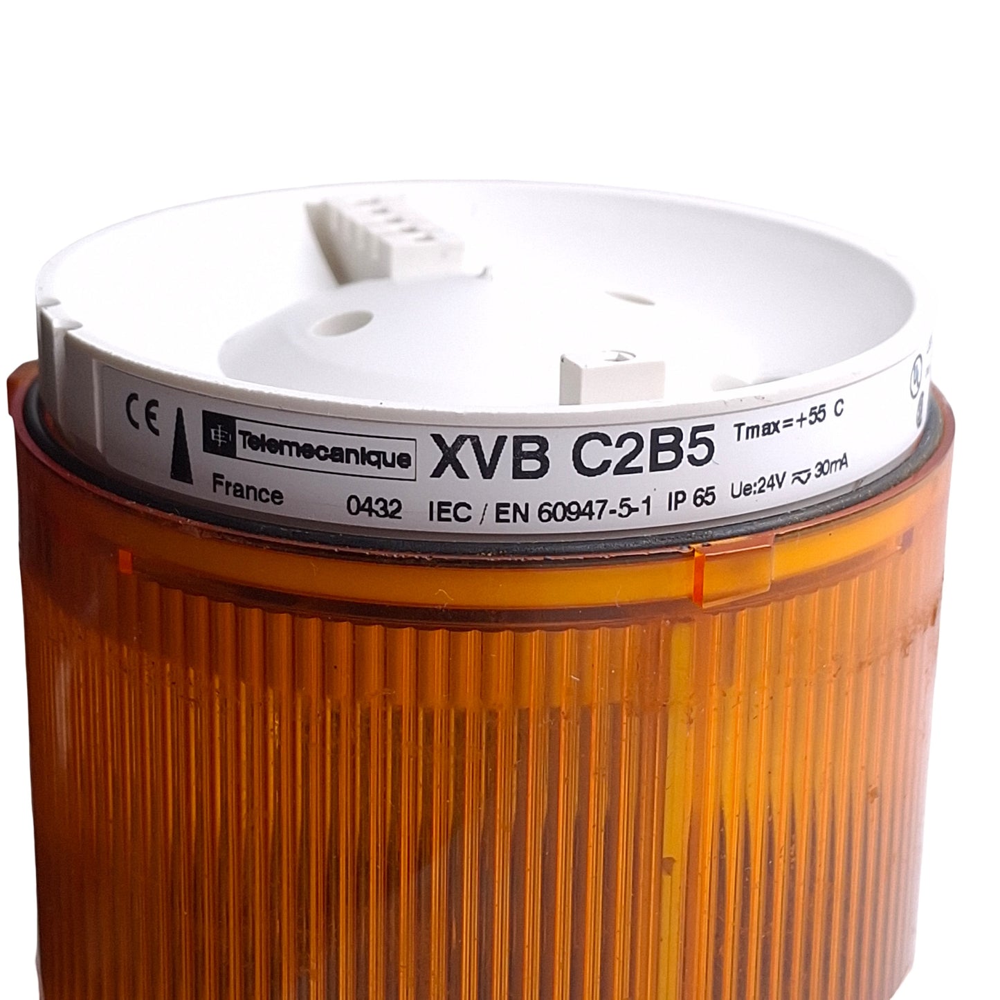 Used Telemecanique Schneider XVBC2B5 Harmony LED Tower Light ø70mm 24V, Amber, Steady
