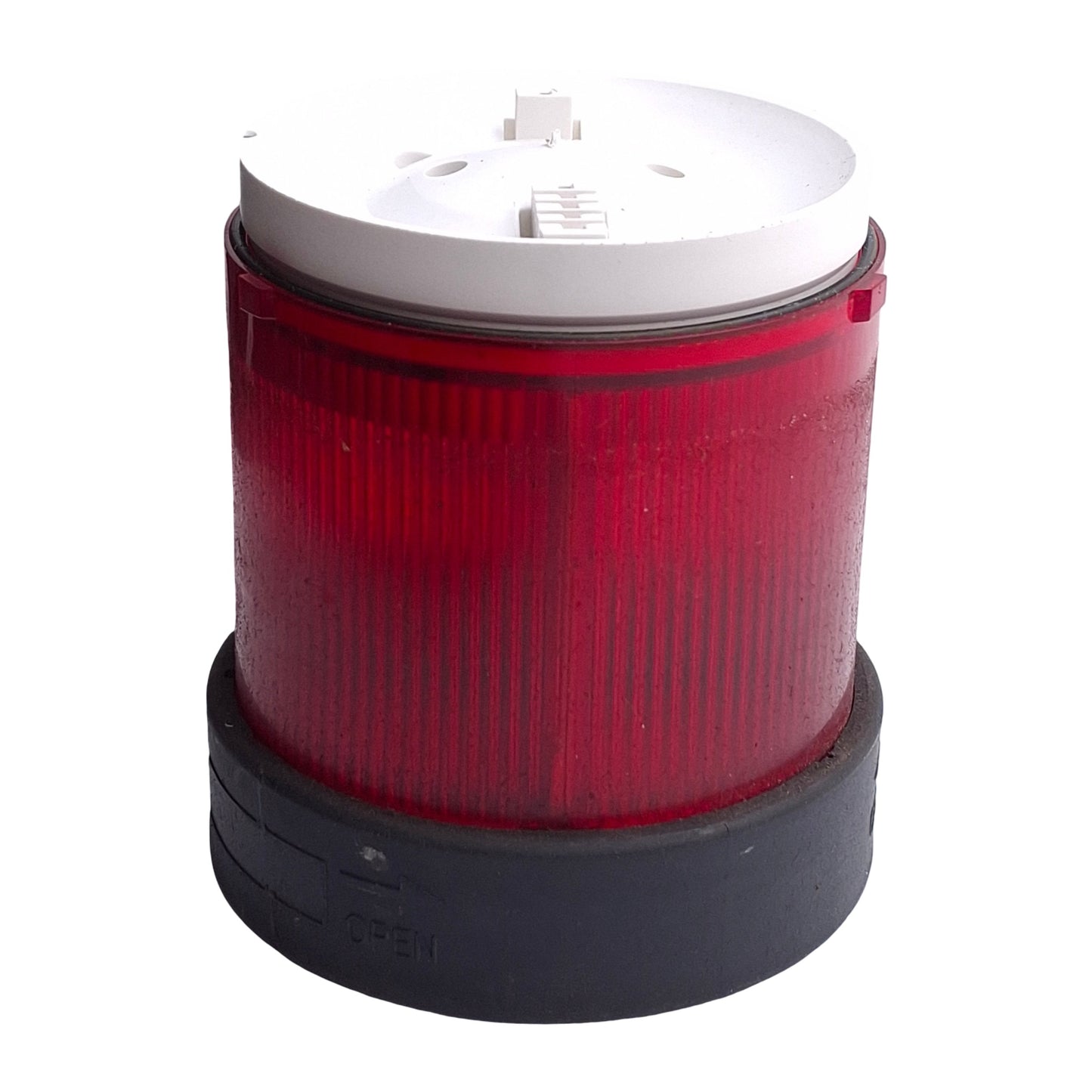 Used Telemecanique XVBC34 Tower Stack Light, ø70mm, 250VAC/DC, Red, Steady *No Bulb*