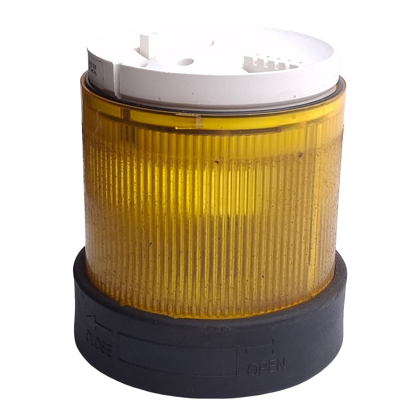 Used Telemecanique XVBC38 Tower Stack Light ø70mm 250VAC/DC, Yellow Steady, *No Bulb*