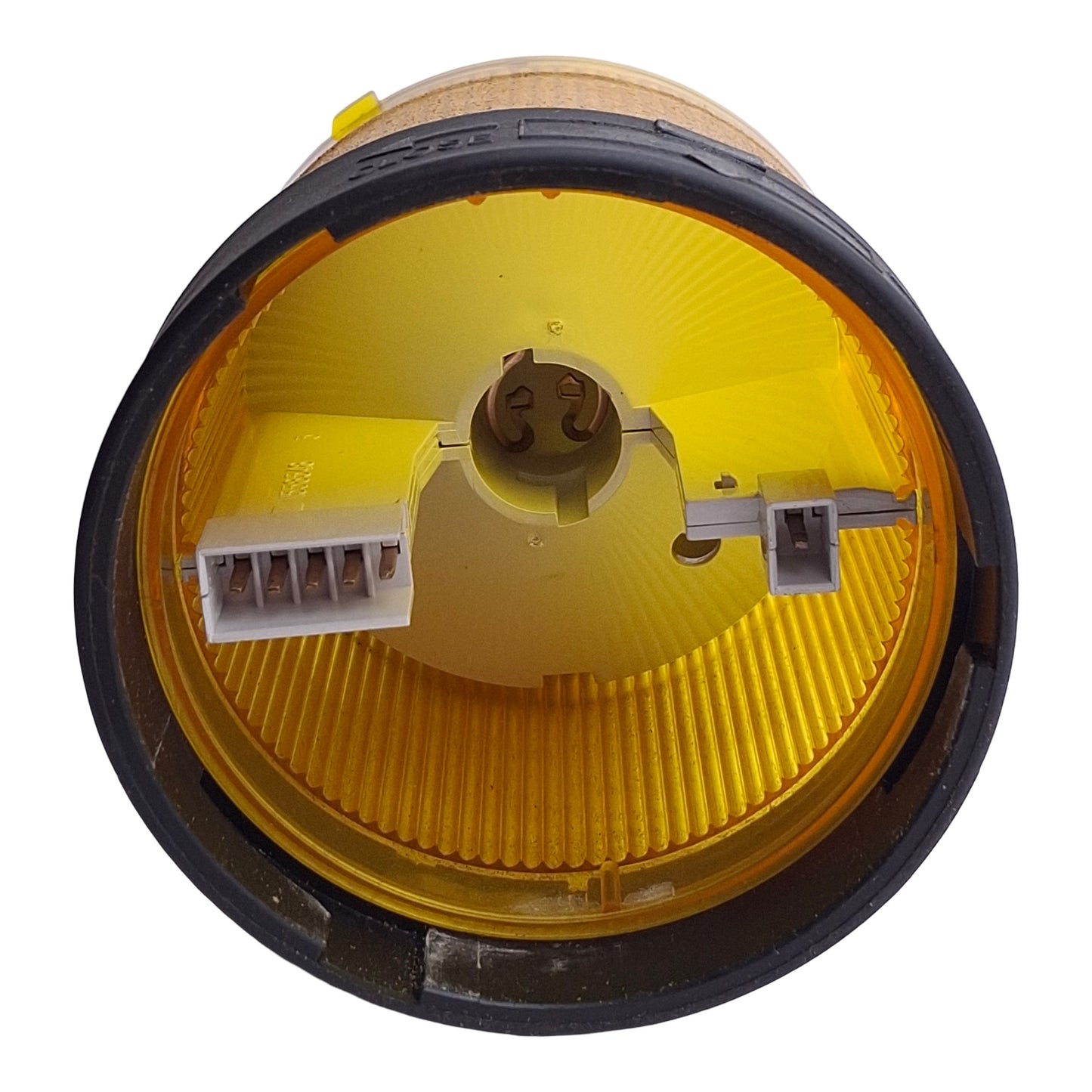 Used Telemecanique XVBC38 Tower Stack Light ø70mm 250VAC/DC, Yellow Steady, *No Bulb*
