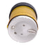 Used Telemecanique XVBC38 Tower Stack Light ø70mm 250VAC/DC, Yellow Steady, *No Bulb*