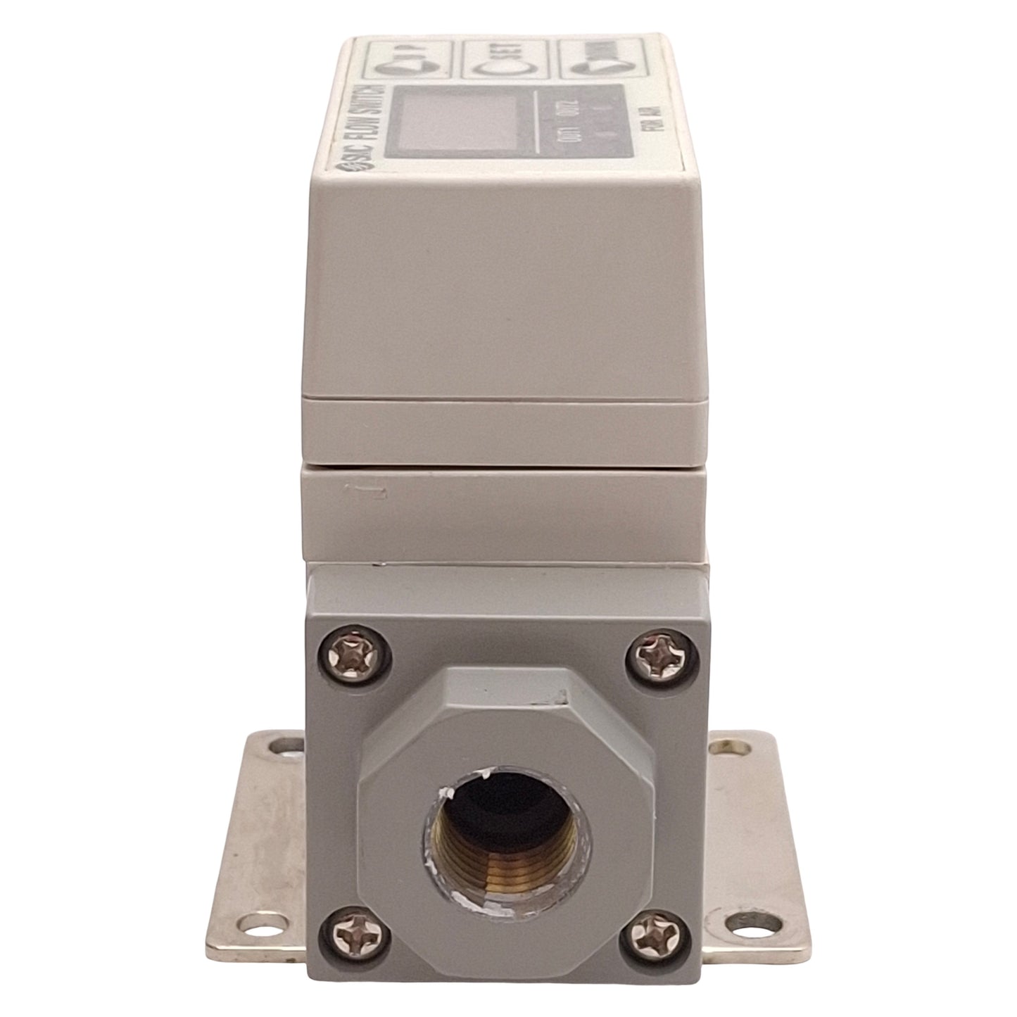 Used SMC PF2A750-N02-27 Digital Flow Switch, NPN, 5-50L/min, 1/4in NPT, 12-24VDC