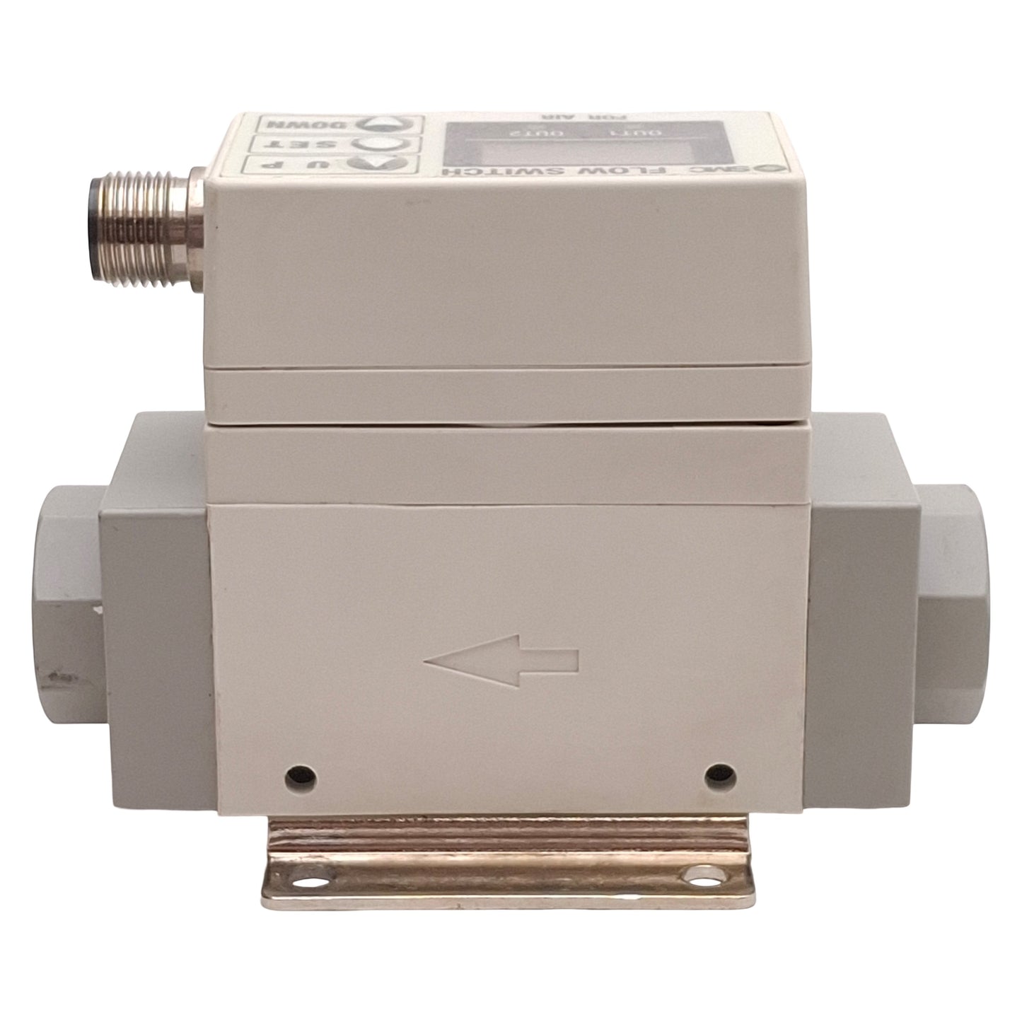 Used SMC PF2A750-N02-27 Digital Flow Switch, NPN, 5-50L/min, 1/4in NPT, 12-24VDC