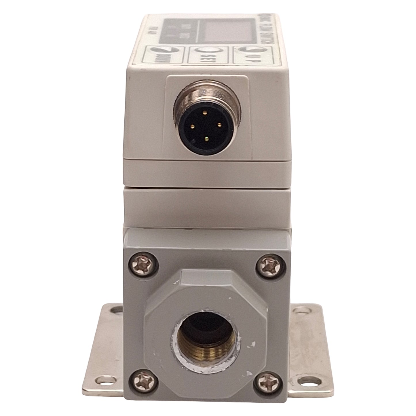 Used SMC PF2A750-N02-27 Digital Flow Switch, NPN, 5-50L/min, 1/4in NPT, 12-24VDC