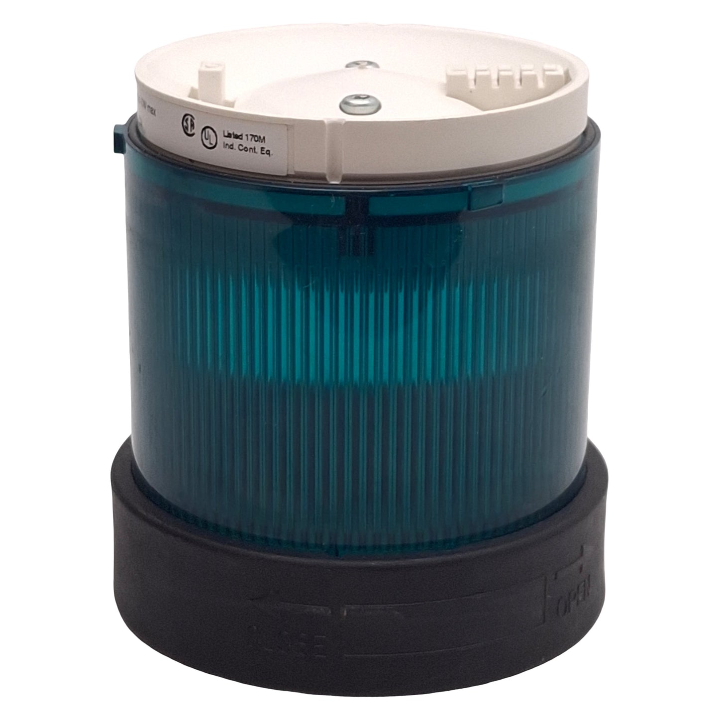 Used Telemecanique XVBC33 Tower Stack Light ø70mm 250VAC/DC, Green, Steady, *No Bulb*