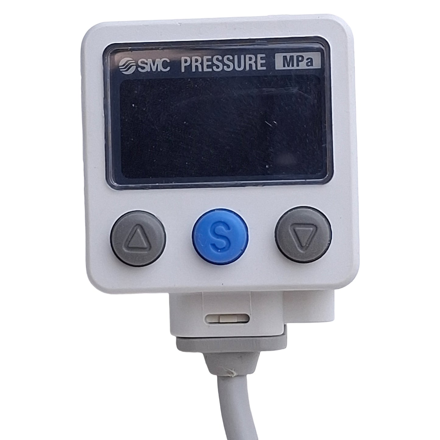 Used SMC ISE40A-N01-T Pressure Switch, 1/8in NPT, M5x0.8 Port, PNP, 1.0MPa, 12-24VDC