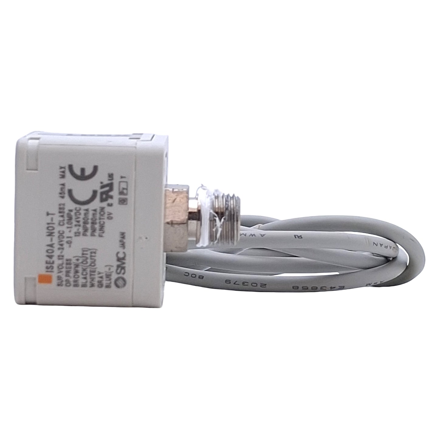 Used SMC ISE40A-N01-T Pressure Switch, 1/8in NPT, M5x0.8 Port, PNP, 1.0MPa, 12-24VDC
