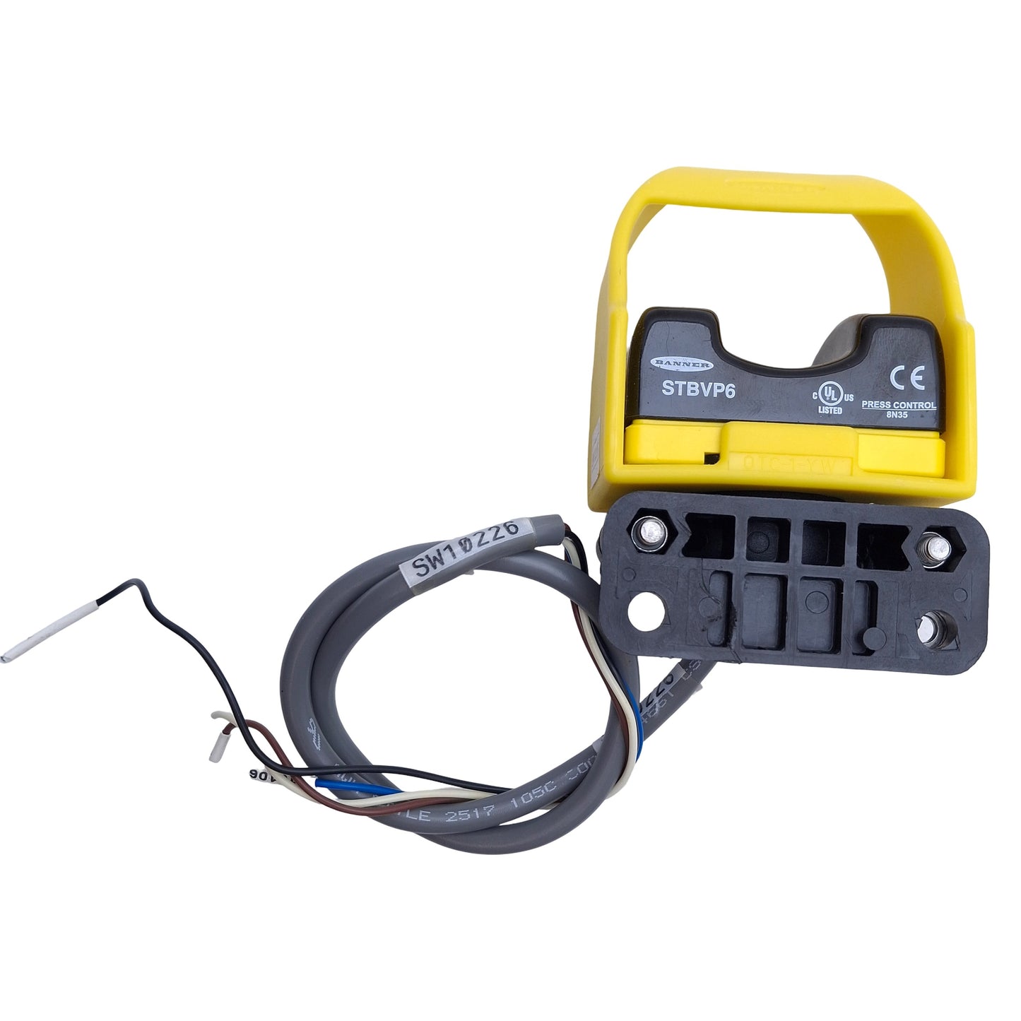Used Banner STBVP6 Self-Checking Optical Touch Button Switch 10-30VDC, 4-Wire PNP