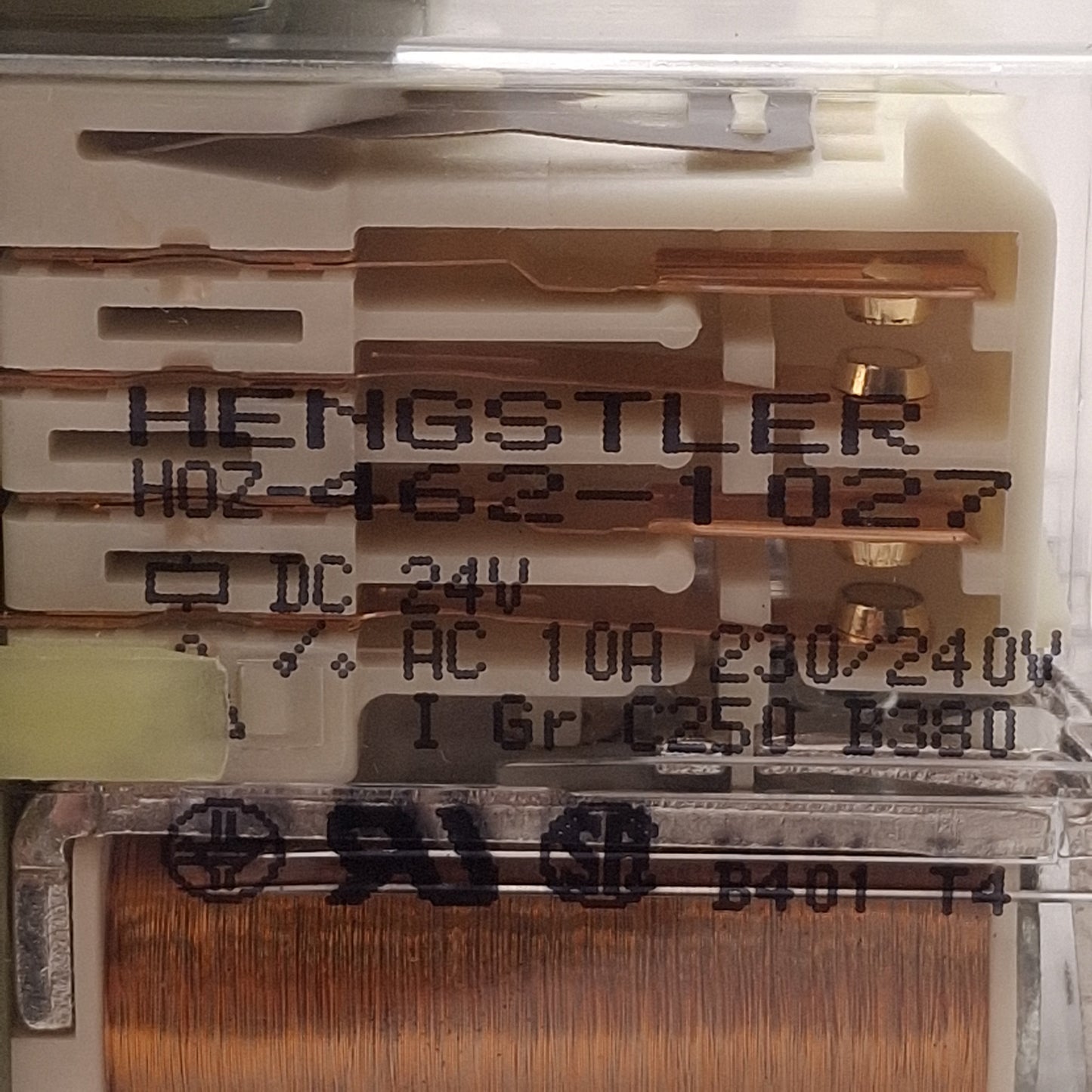 Used Wago 288-435 Relay Module, (2x) 3NO+1NC, 10A 230/240VAC, 24VDC Coils *No DIN*