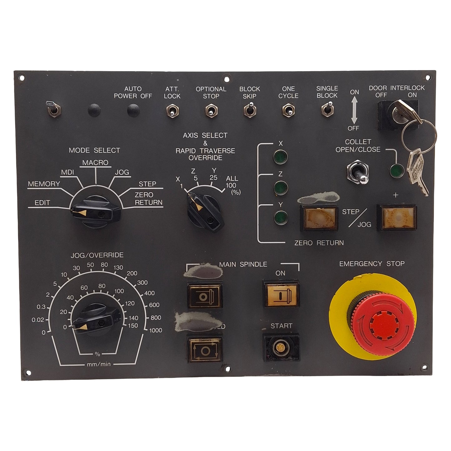 Used Star Micronics Operator Control Panel For SE/SB/SR Series CNC Lathe *Start*
