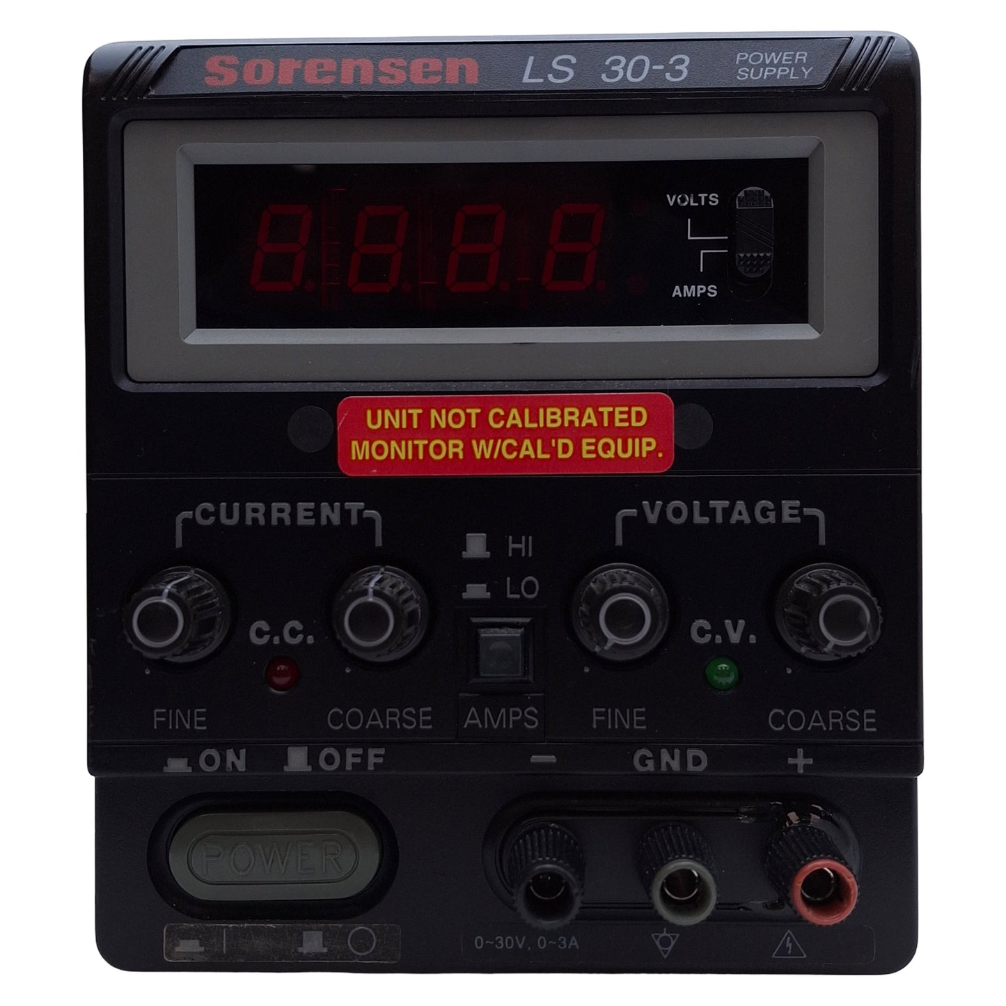 Used Sorensen LS30-3 Programmable Linear DC Power Supply 0-30VDC 0-3A Out, 90W