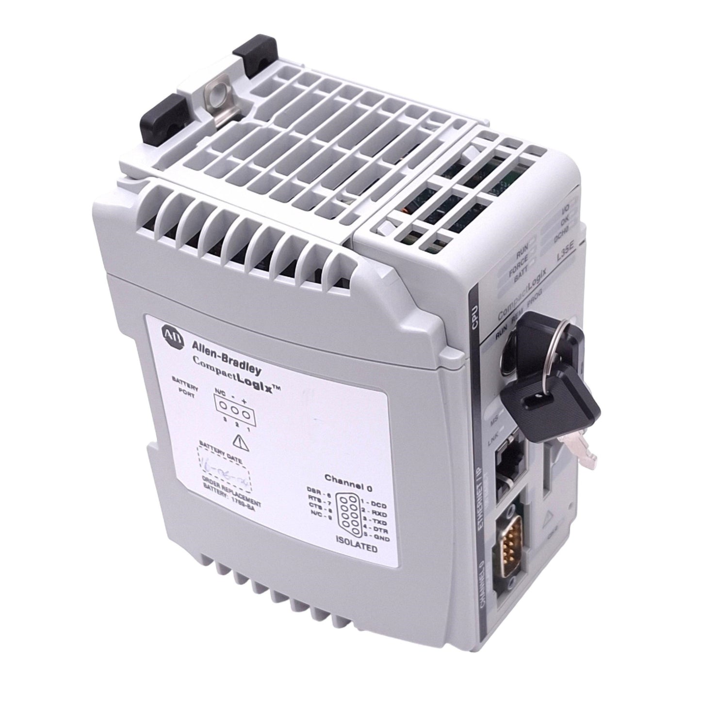 Used Allen Bradley 1769-L35E CompactLogix 5335E Controller, 1.5MB, Ethernet/IP, 24VDC