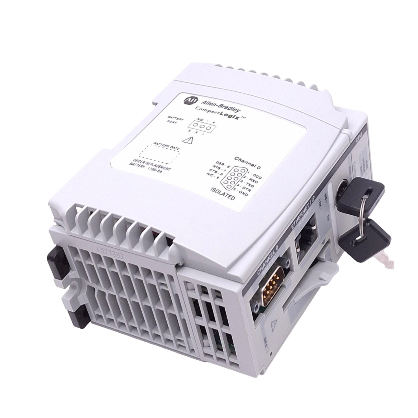 Used Allen Bradley 1769-L35E CompactLogix 5335E Controller, 1.5MB, Ethernet/IP, 24VDC