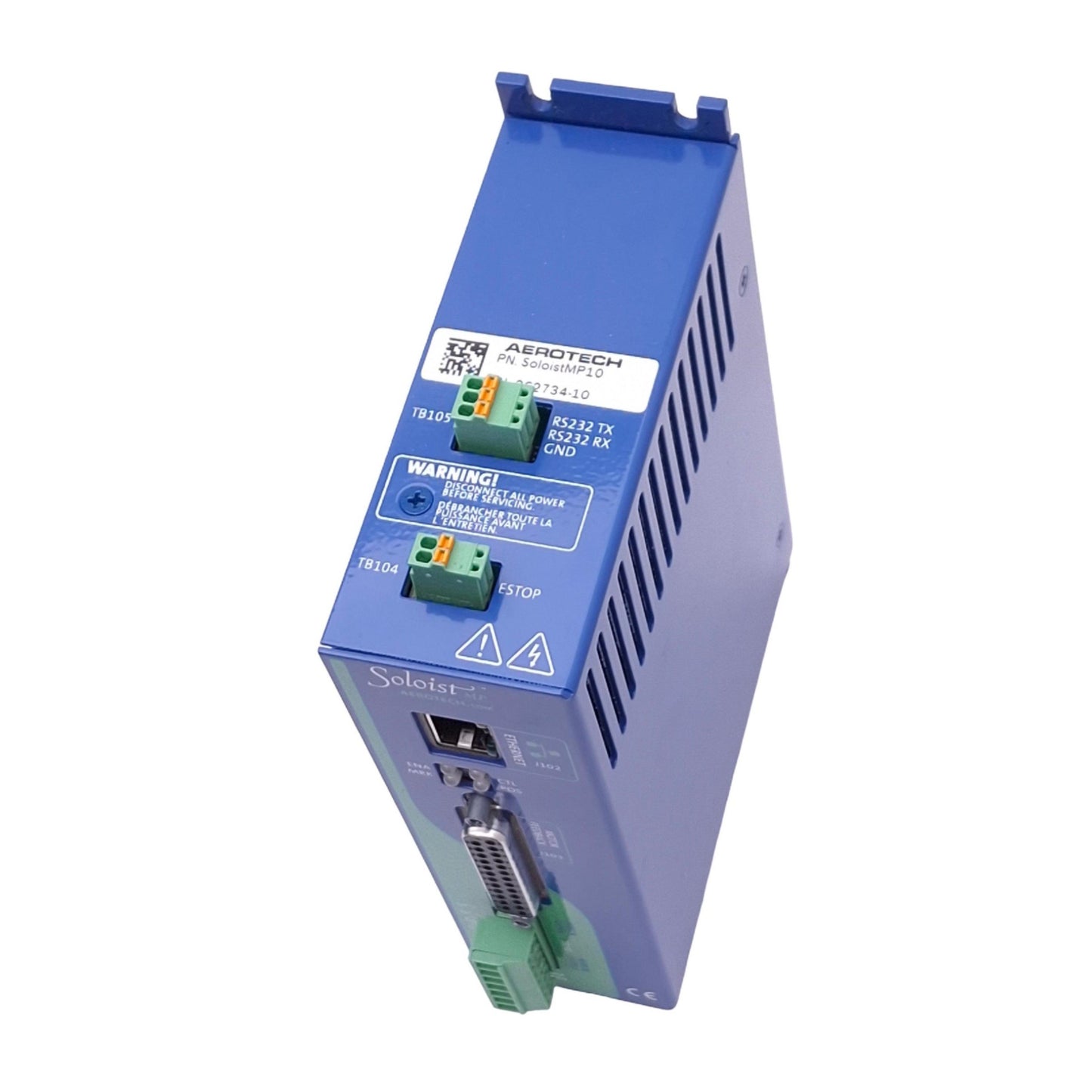 Used Aerotech SoloistMP10 PWM Digital Servo Drive, 10-80VDC 10A Out, Ethernet/RS232