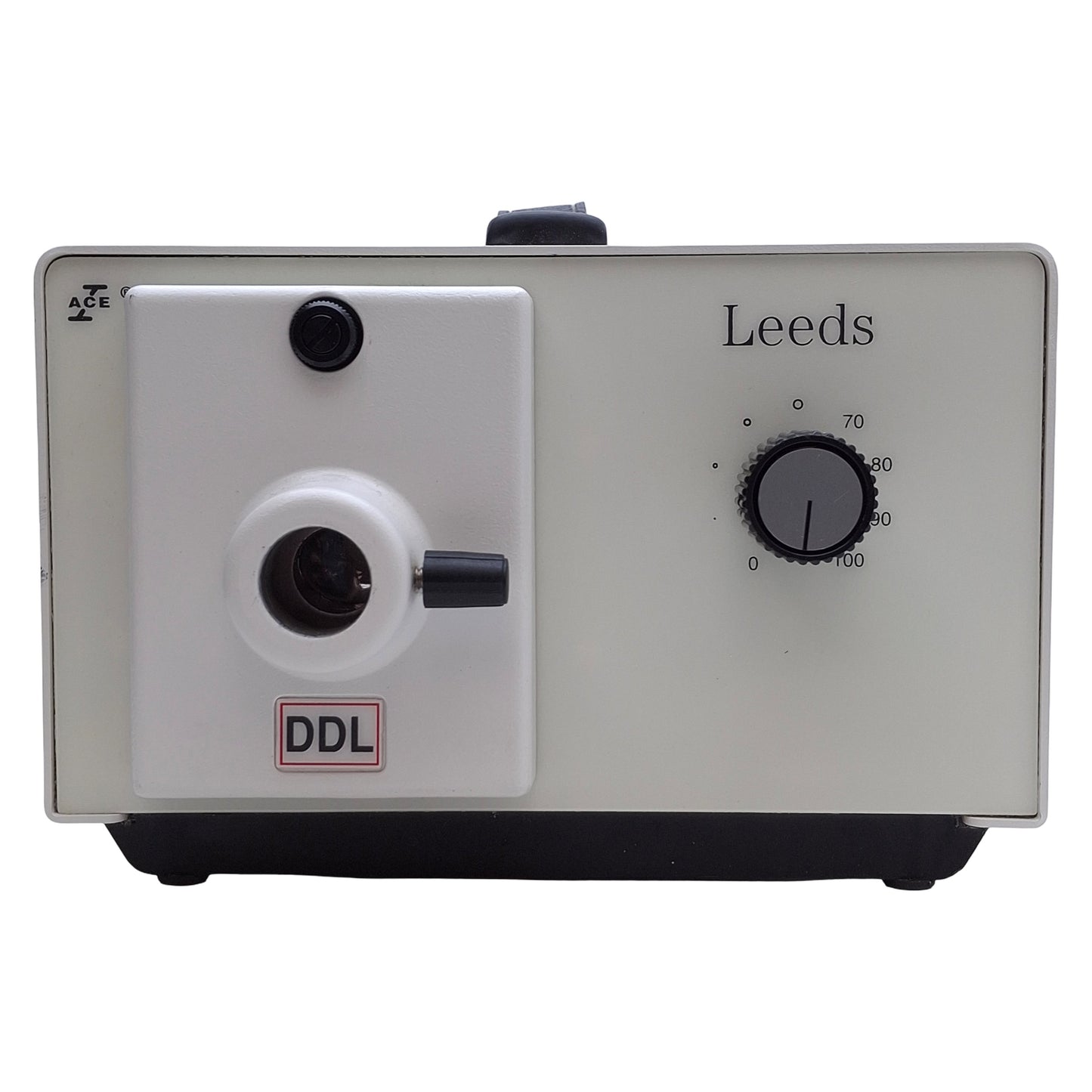 Used Leeds 20500.2/14 Fiber Optic Light Source Illuminator DDL Lamp, 150W, 115-120VAC