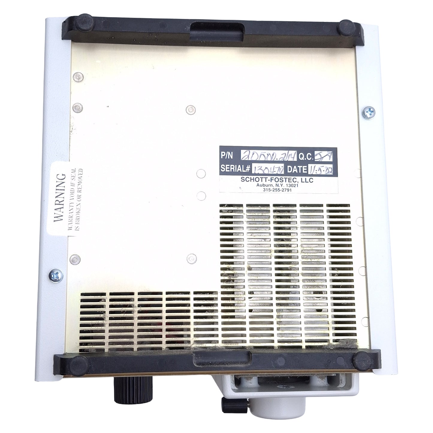 Used Leeds 20500.2/14 Fiber Optic Light Source Illuminator DDL Lamp, 150W, 115-120VAC