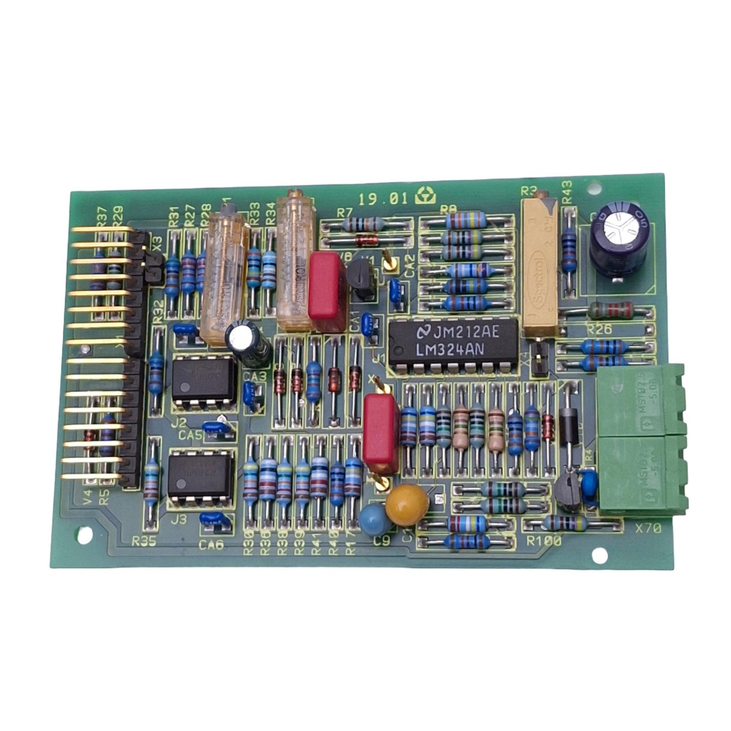 Used Heraeus 36507971B Printed Circuit Board, 16-Pin, 90x60mm