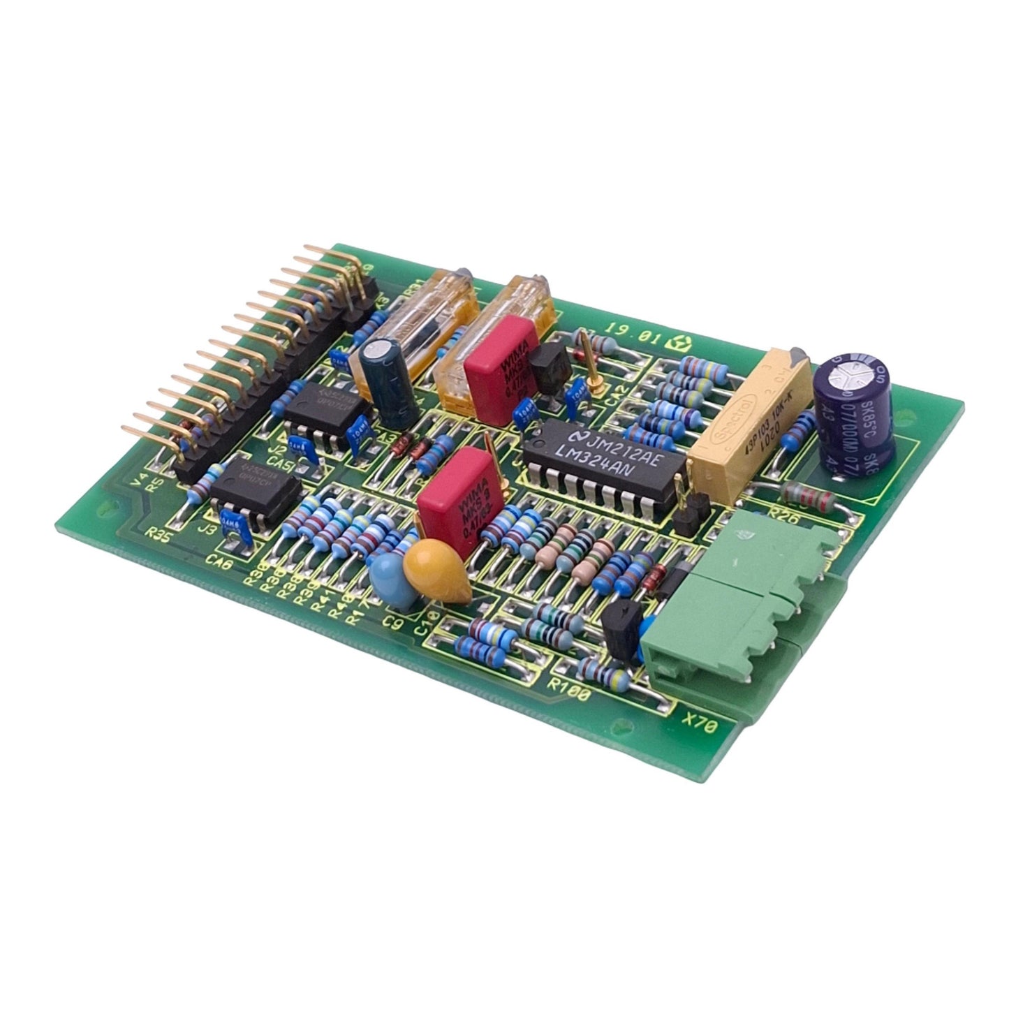 Used Heraeus 36507971B Printed Circuit Board, 16-Pin, 90x60mm