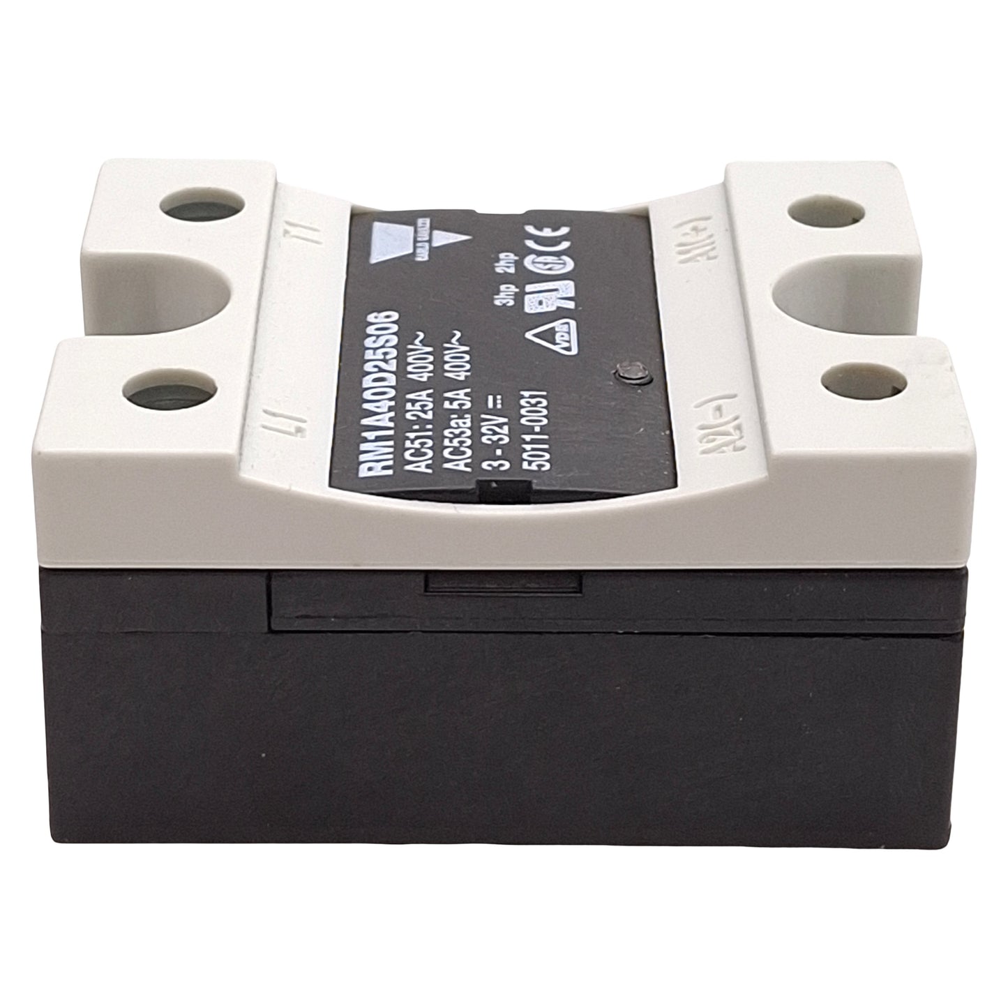 Used Carlo Gavazzi RM1A40D25S06 Solid State Relay, 25A 400VAC Line, 3-32VDC Control