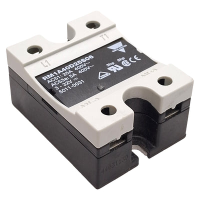 Used Carlo Gavazzi RM1A40D25S06 Solid State Relay, 25A 400VAC Line, 3-32VDC Control