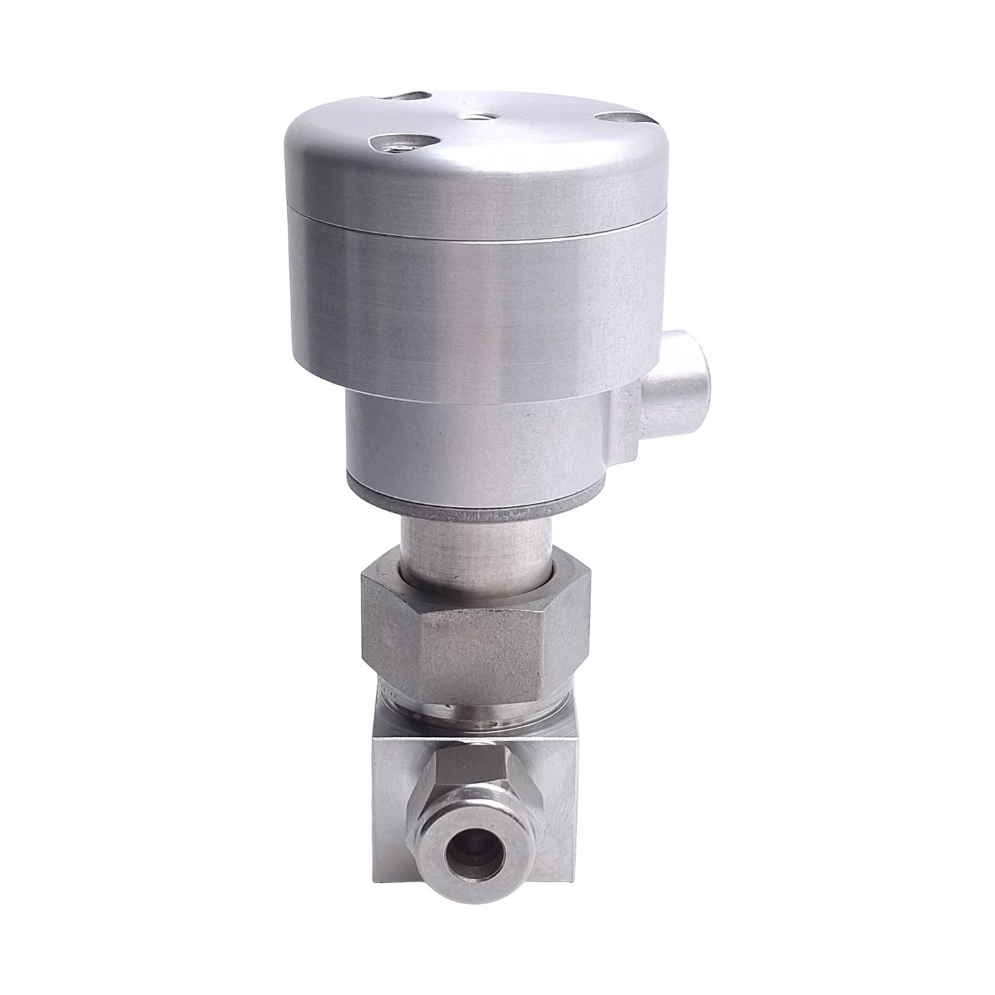 Used Swagelok SS-4BK-1C Bellows Valve, 1/4" Tube, 316 Stainless Steel, NC Actuator