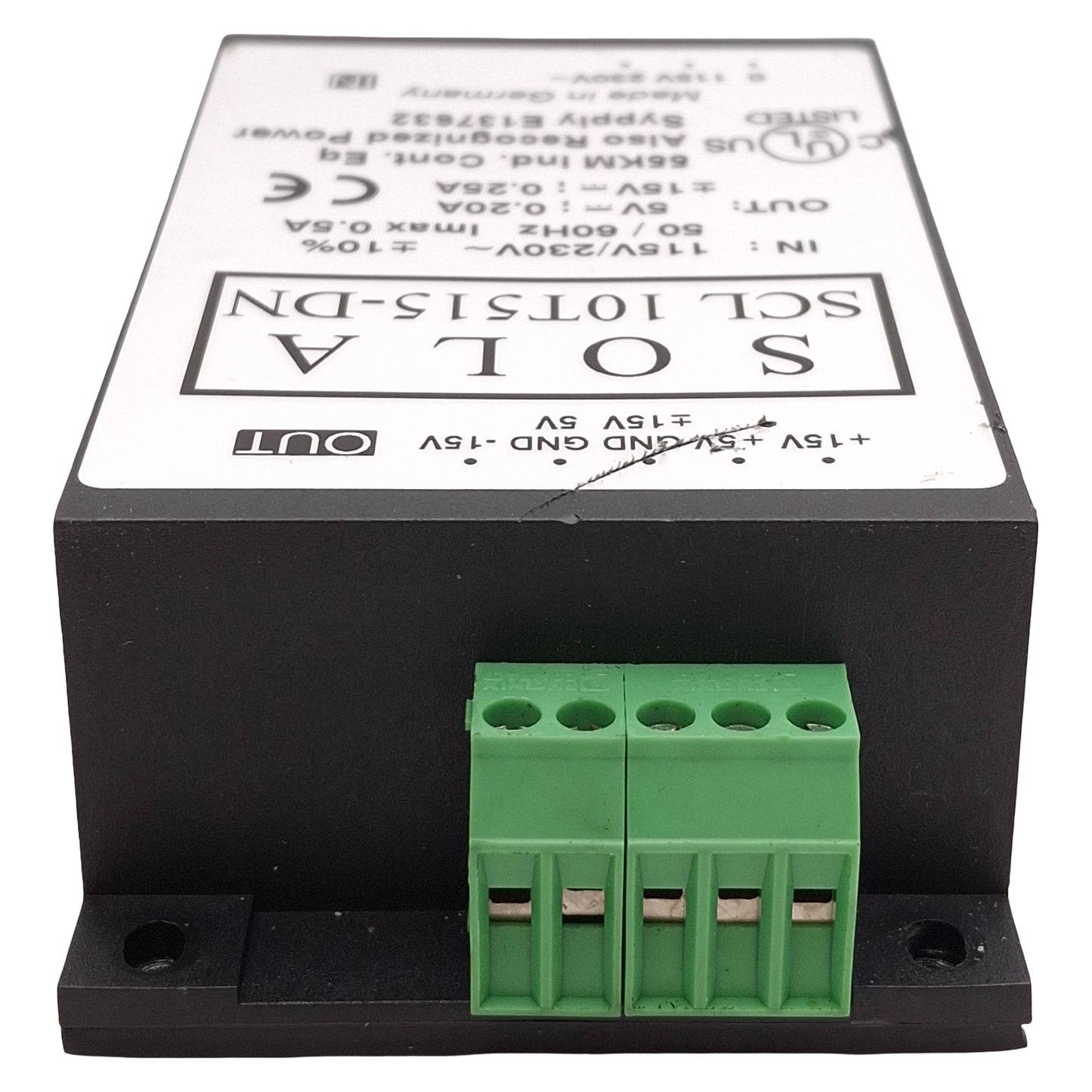 Used Sola SCL 10T515-DN Power Supply, 115/230VAC Input, +5VDC & ±15VDC Outputs, 10W