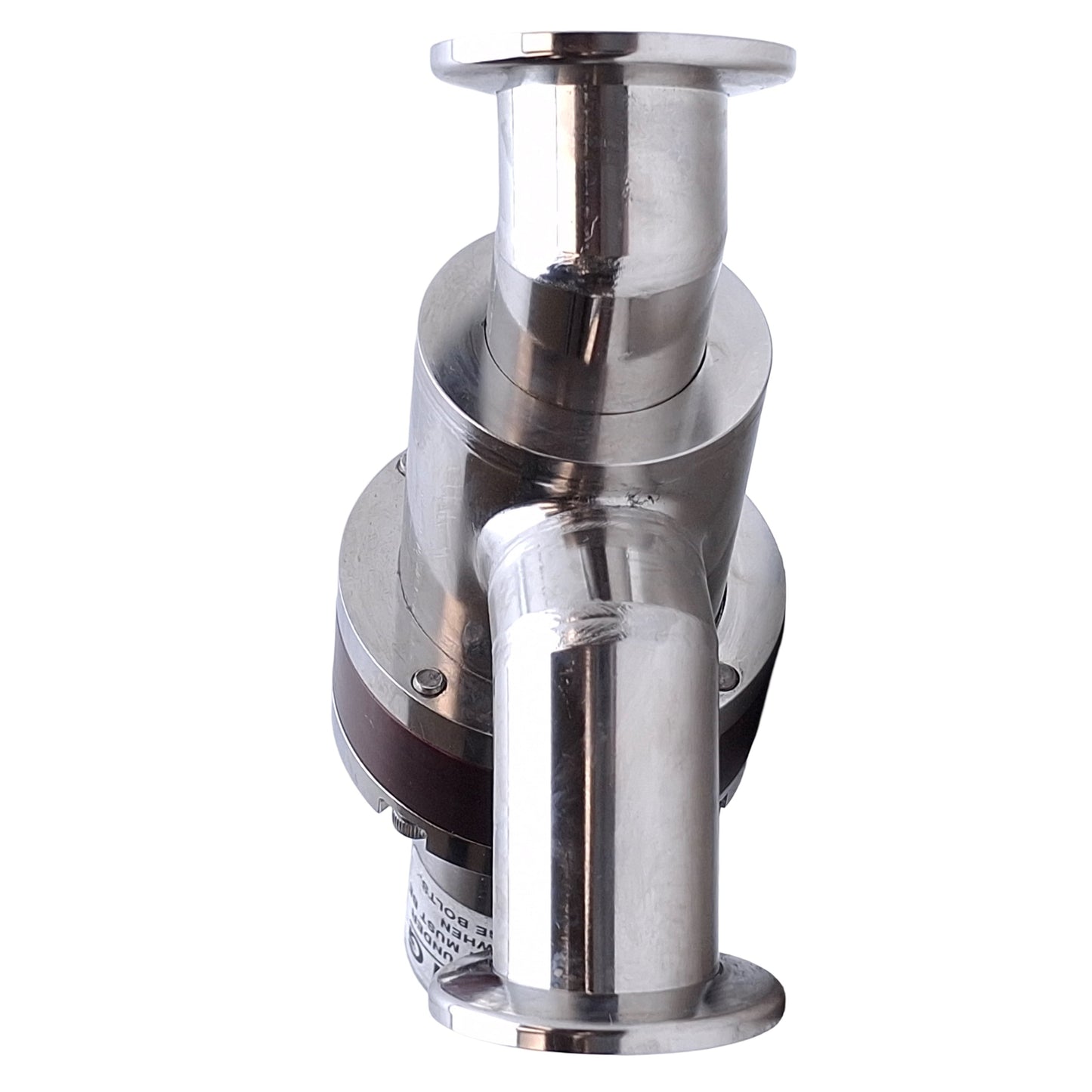 Used Nor-Cal AIVP-1002-NWB In-Line Angle Poppet Isolation Valve, NC, Ø1" NW-25 Flange