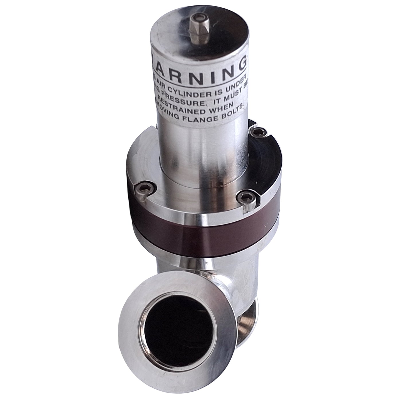 Used Nor-Cal AIVP-1002-NWB In-Line Angle Poppet Isolation Valve, NC, Ø1" NW-25 Flange