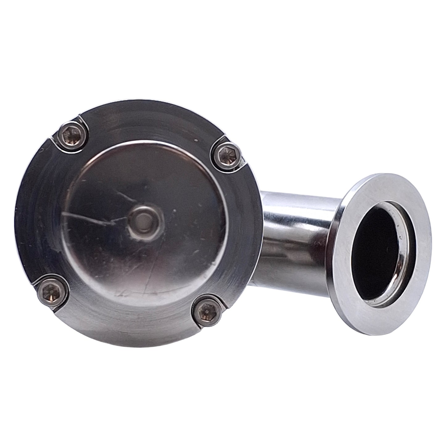Used Nor-Cal AIVP-1002-NWB In-Line Angle Poppet Isolation Valve, NC, Ø1" NW-25 Flange