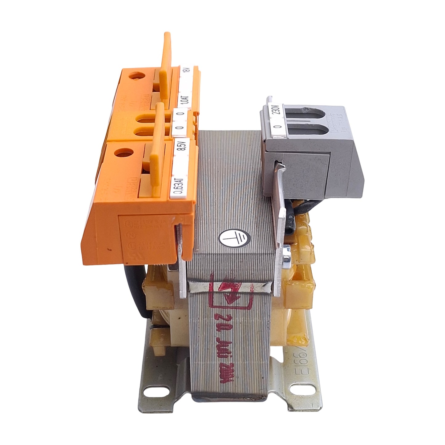 Used Kleintges KESI20 731120-01 Transformer, 20VA, 230VAC Primary, 8.5/18V Secondary