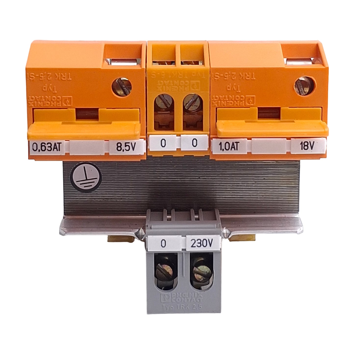 Used Kleintges KESI20 731120-01 Transformer, 20VA, 230VAC Primary, 8.5/18V Secondary