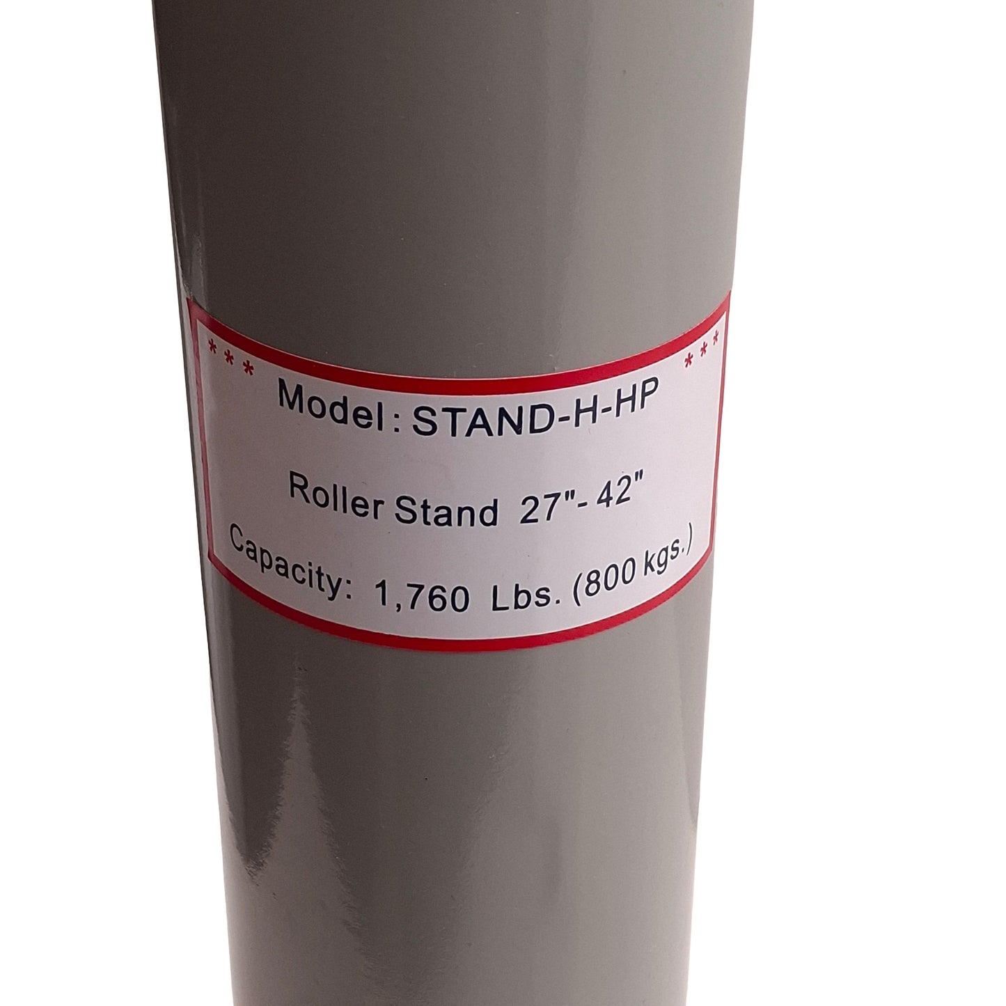 Used Vestil STAND-H-P Deluxe Roller Stand, Horizontal, 27in to 42in H, 1760lbs Cap.