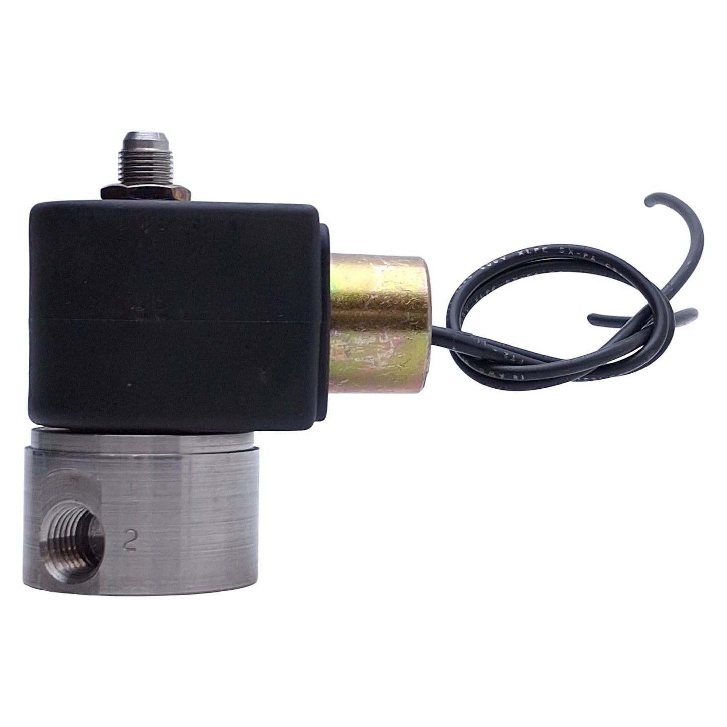 Used Honeywell 71315SN2GN00 3-Way NC SS Solenoid Valve, 1/4" NPT Ports, 24VDC, 200psi