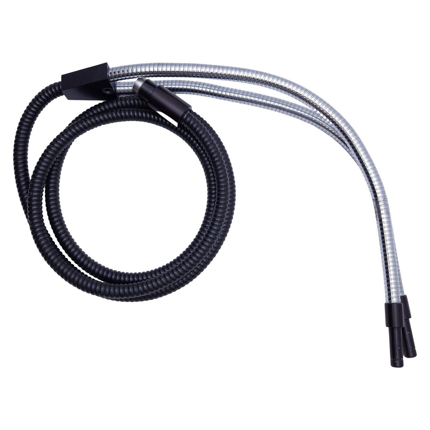 Used SCHOTT A08520.60 Combination Dual Gooseneck Bundle Fiber Optic Light Guide, 5ft
