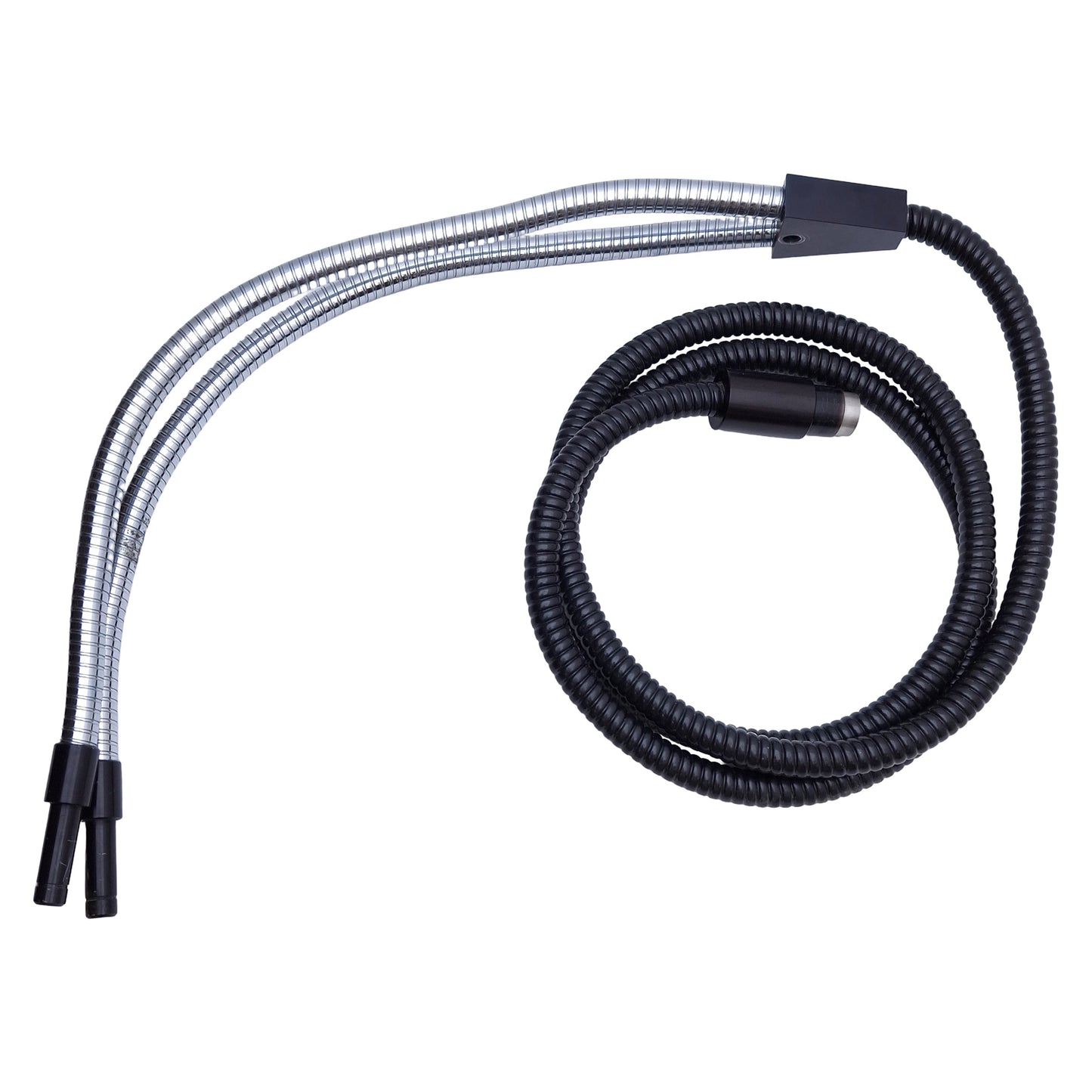 Used SCHOTT A08520.60 Combination Dual Gooseneck Bundle Fiber Optic Light Guide, 5ft