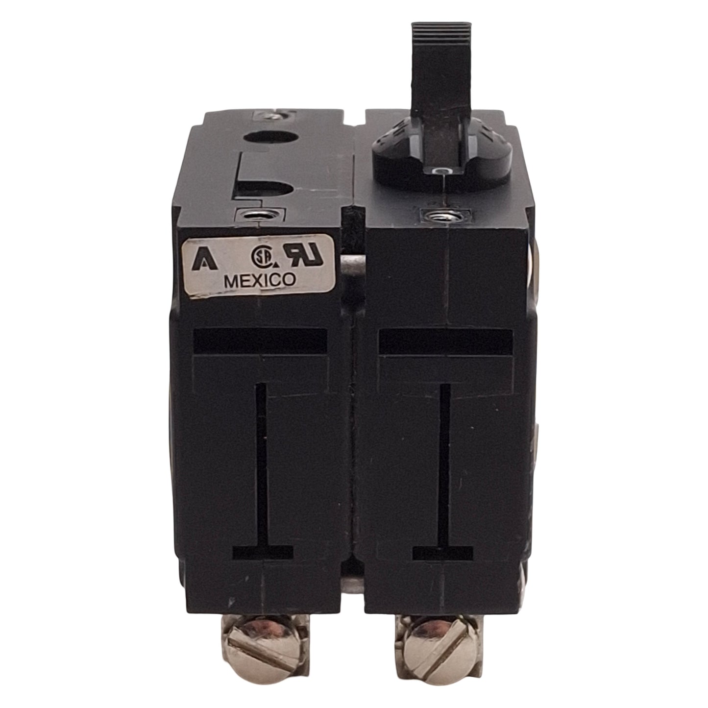 Used Airpax IEG66-1-62-10.0-01-V Circuit Breaker, 2-Pole, 10A 250VAC, Screw Terminals