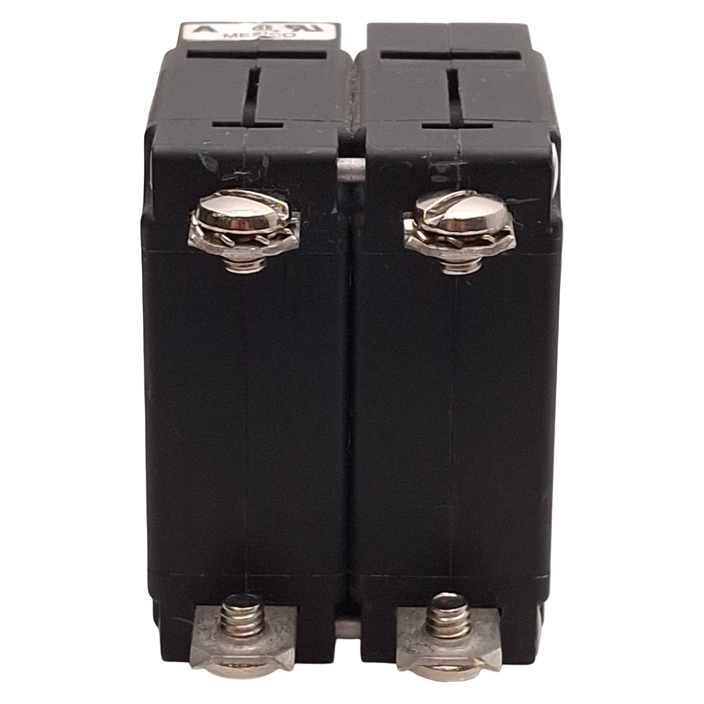 Used Airpax IEG66-1-62-10.0-01-V Circuit Breaker, 2-Pole, 10A 250VAC, Screw Terminals